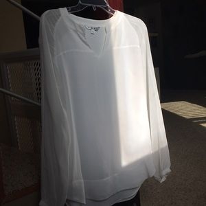 Cabo white peasant top